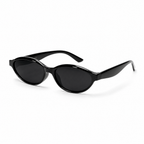 Black oval frame