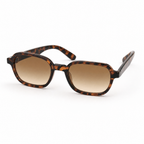 Tortoiseshell frame, amber lens