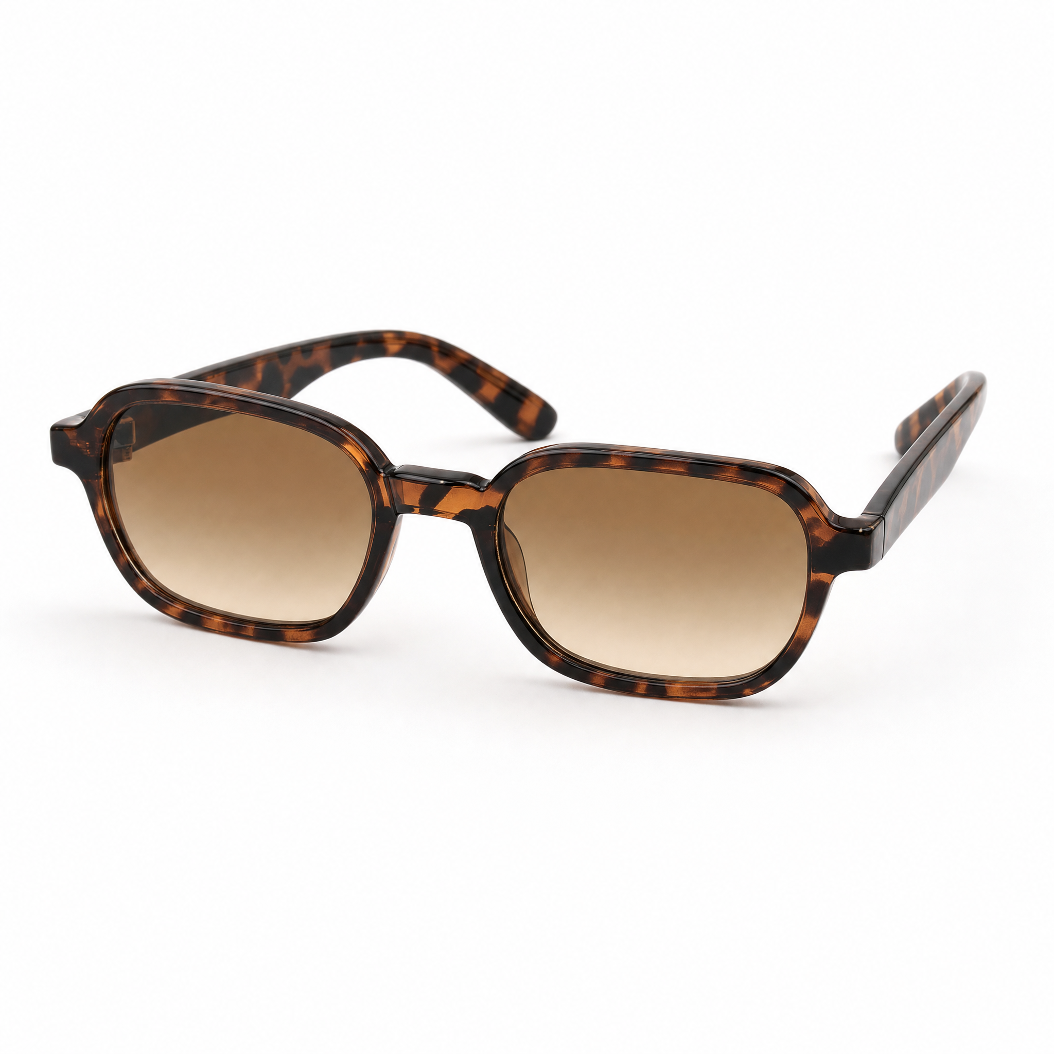 Tortoiseshell frame, amber lens