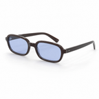Tortoiseshell frame, blue lens